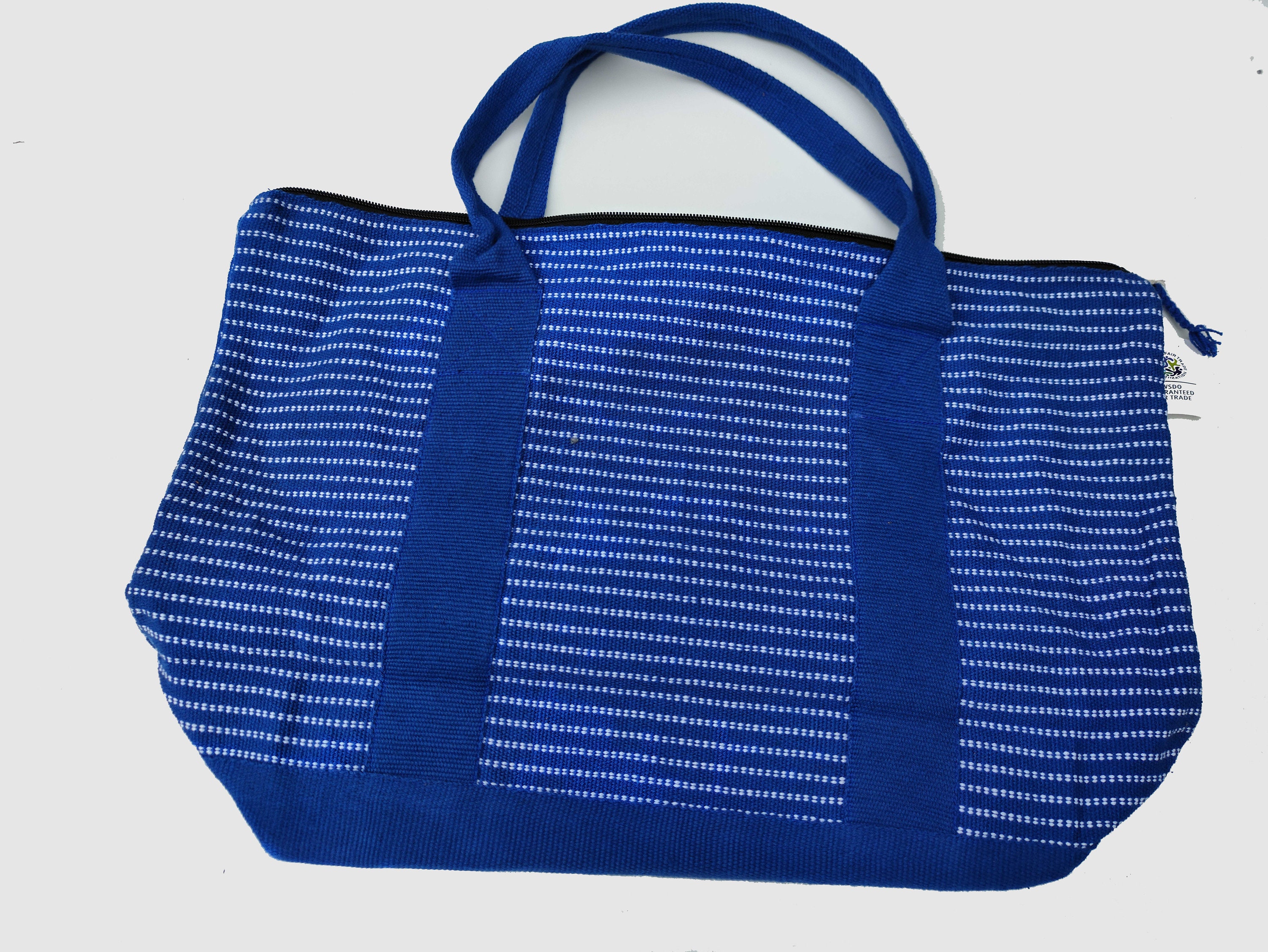 100 Cotton Handwoven Expandable Shopping Bag Farmers Market Bag in