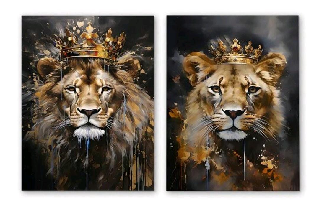 Lion Queen Print UK