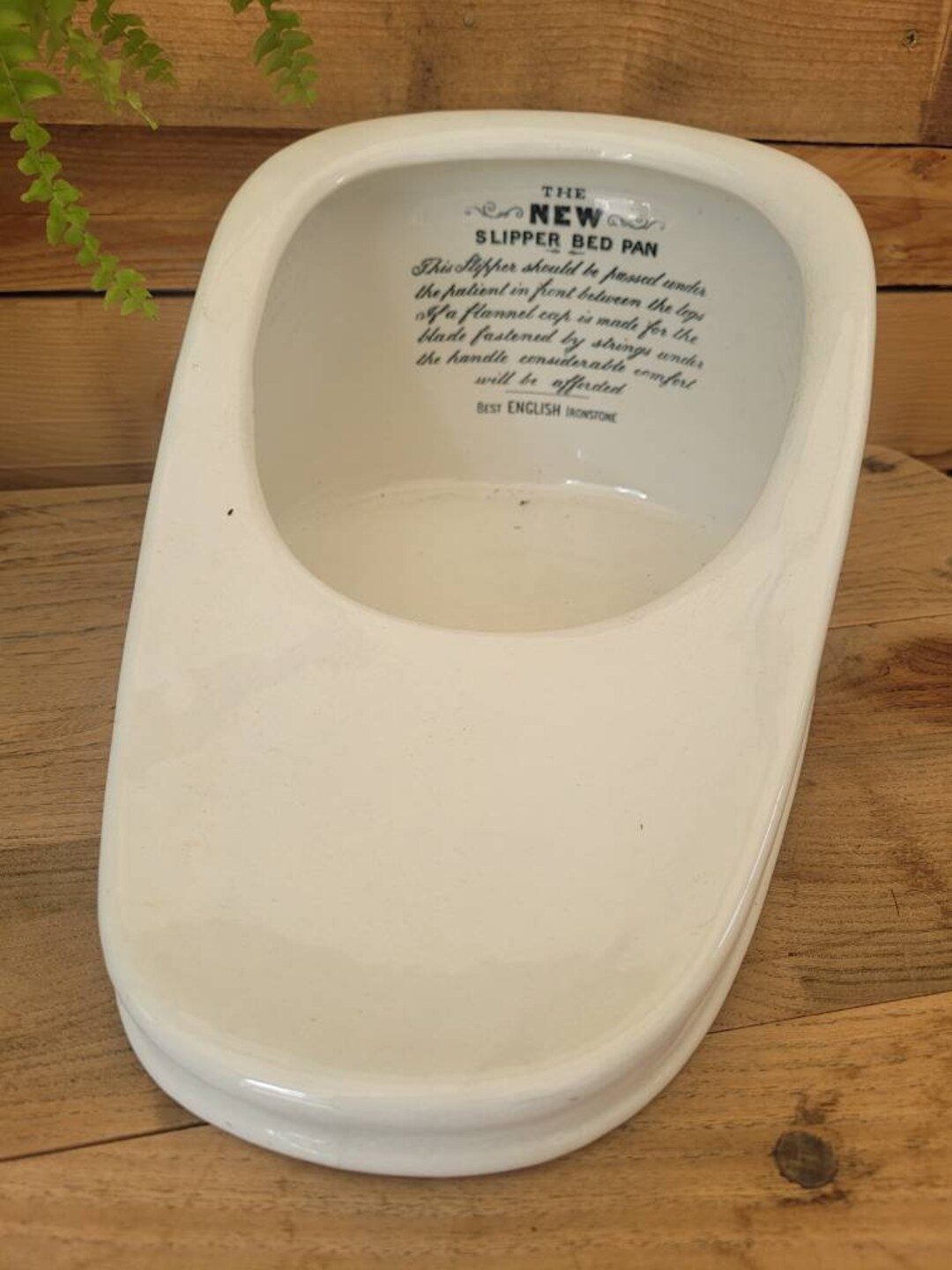 Quirky, Antique Slipper Bed Pan Etsy UK