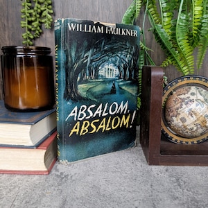 Absalom, Absalom! William Faulkner Modern Library ca 1960s - with Original Unclipped Dust Jacket - Vintage Classic Literature