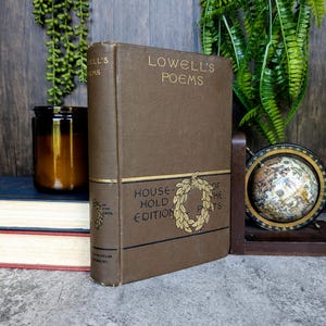 Obras poéticas de James Russell Lowell, edición de 1890 con ilustraciones - Riverside Press - Houghton, Mifflin, and Company