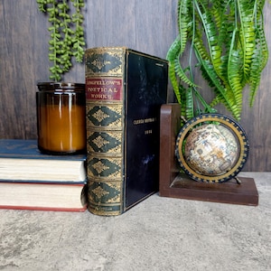 Poetical Works of Henry Wadsworth Longfellow 1886 Albion Edition - Reprinted Including Latest Works - Fine Leather Binding - Frederick Warne