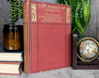 The Tower of London 1908 Arthur Poyser and John Fulleylove - Antique Illustrated Historical Sketch