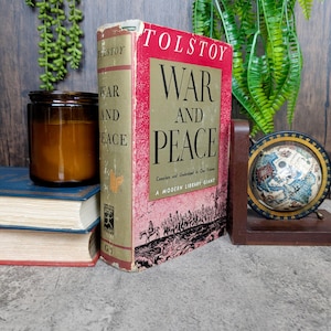 War and Peace Leo Tolstoy Modern Library Giant Translated from Russian by Constance Garnett - Antique Russian Classic Literature