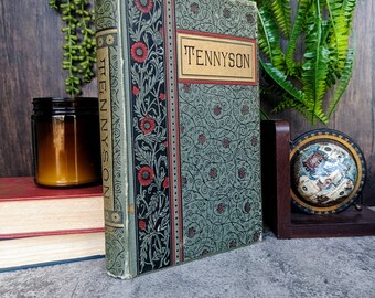 Poetical Works of Lord Tennyson Complete Edition 1885 - Illustrated Antique Poetry