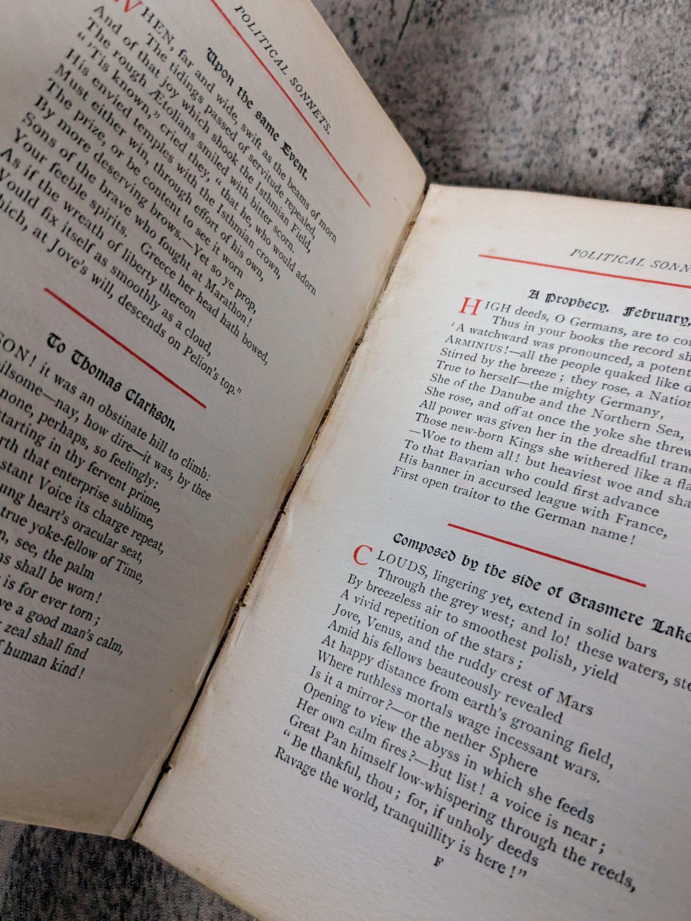 William Wordsworth Sonnets: 1884 Suttaby & Co. Edition - Etsy