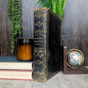 1843 Graham&#39;s Magazine: Edgar Allan Poe, Henry Longfellow First Edition