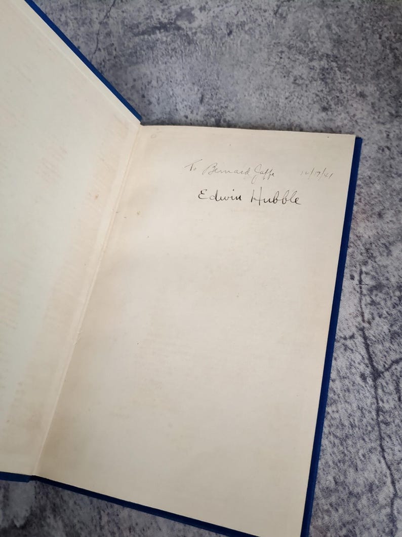 Edwin Hubble Book Observational Approach to Cosmology 1937 1st Edition Hand Signed and ...