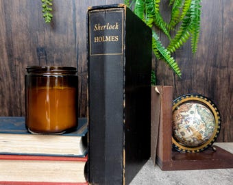 Sherlock Holmes, de Sir Arthur Conan Doyle, 1950, The Heritage Press - Mistérios Ilustrados Clássicos com Estojo