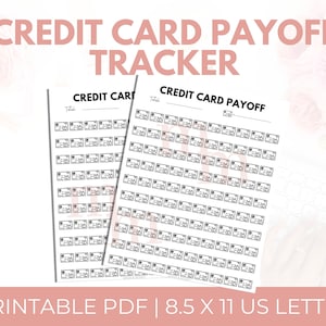 Rastreador imprimible de pagos de tarjetas de crédito / Rastreador de pagos de deudas de tarjetas de crédito / Hoja para colorear de pagos de tarjetas de crédito / Rastreador de pagos de tarjetas de crédito PDF