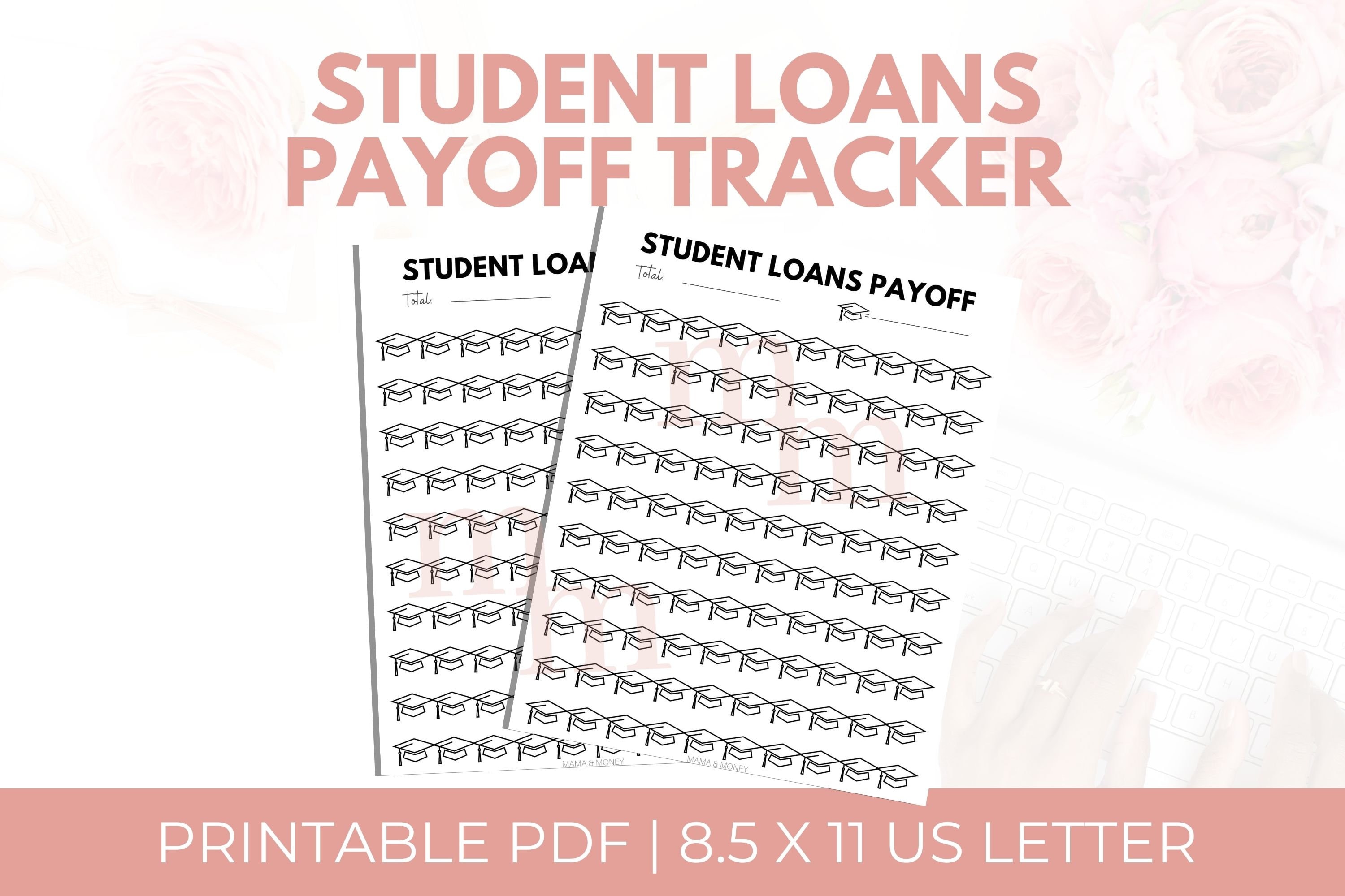 Student Loan Payoff Tracker Printable Student Loan Sink Pay Off The