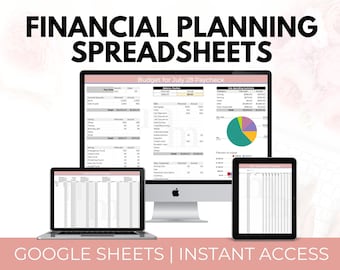 BUDGETING SPREADSHEETS (Google Sheets) - Monthly/Paycheck Budget Spreadsheets  - Savings Tracker - Debt Payoff - Bills Tracker