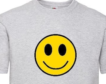 Emoji T-Shirt, Smiley Face Emoji T-Shirt, Happy Face T-Shirt, Be Happy.