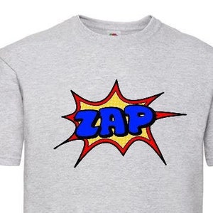 ZAP Comic Blast T-Shirt, ZAP T-Shirt, Cartoon Blast T-Shirt