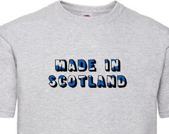 Tillverkad i Skottland T-shirt. Skottland skotsk flagga T-shirt. Tillverkad i Skottland T-shirt.