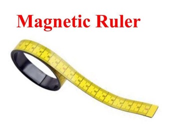 Righello magnetico flessibile, lunghezza 1 m, nastro magnetico misuratore