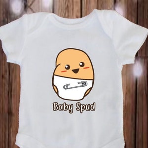 Baby Spud Potato Baby Bodysuit baby Vest kawaii baby cartoon vest