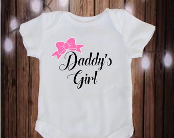 Daddy's Girl Baby Bodysuit. Daddy's Favourite Girl.