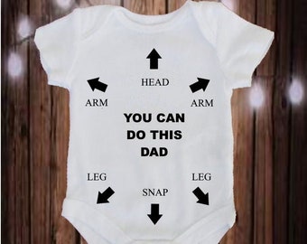 You Can Do This Dad Baby Bodysuit. Funny Vest for Baby
