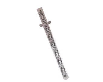 ALVIN Stainless Steel Metric Pocket Rule 6 Model 1532