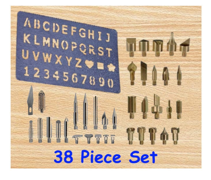  DIY Wood Burning/Carving Set 26/56 Letters Copper Mold -DIY  Wood/Leather Burning Set, Letter Soldering Iron DIY Tools, Letter Soldering  Iron Stencils Wood Burning (Color : A with Burningpen)