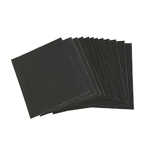 12 pezzi bagnato e asciutto impermeabile Emery sabbia levigatura carta abrasiva carta vetrata fogli graniglia mista ossido di alluminio per tutte le superfici, compreso il metallo