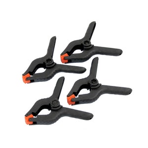 4 Piece Mini Miniature Nylon Spring Clamp Set 3.5 inch with swivelling jaws Hobby Model Maker Hobbyists craft wood working Hand clamps Clamp