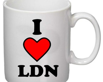 I Love London Tasse. 11oz oder 15oz Tasse. Tee- und Kaffeebecher Tasse