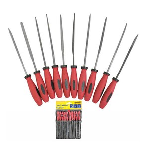 10 Piece 150mm Professional Needle File Set Hardened and Tempered Precision Milled Teeth flat parallel tapered half round Oval Needle Files