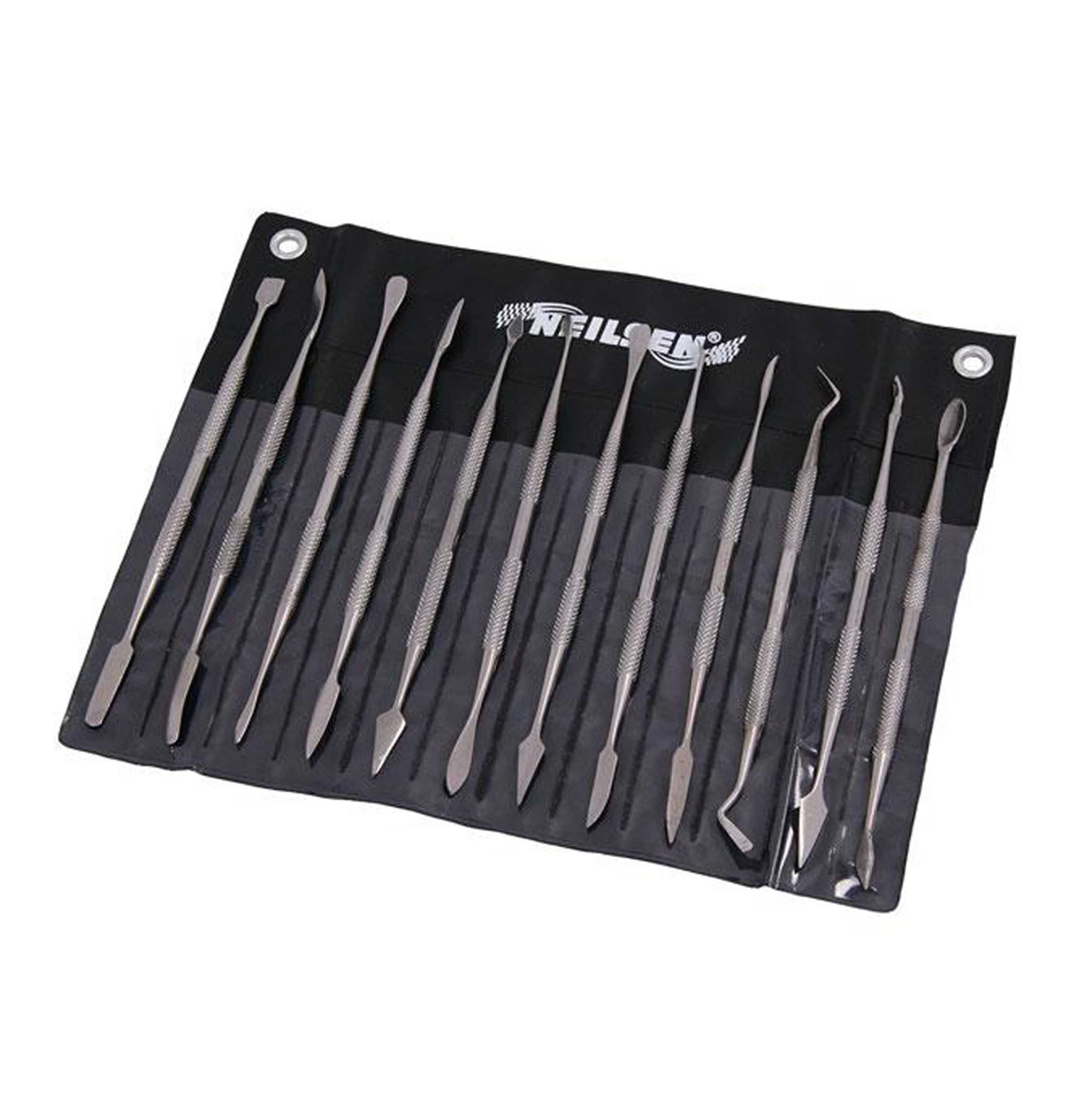 12 Piece Stainless Steel Wax Carving Carver Tool Set Storage Pouch