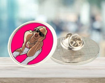 Metal Lapel Pin Badge 25mm size Enamel Clasp Badge Various Designs