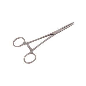 152mm 6 Inch Stainless Steel Straight Nose Hemostat Forceps Forcep Ergonomic hemostat type design For Holding Clamping And Removal Of Items