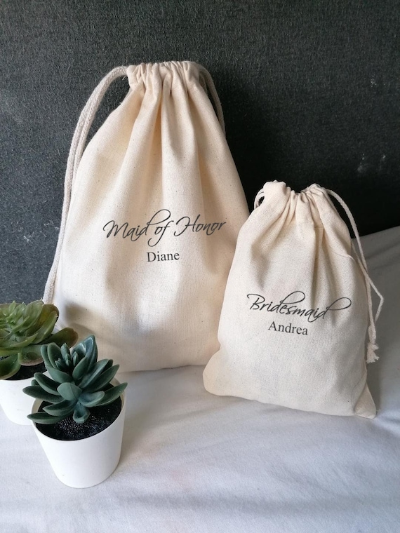 Small cotton gift bags sale