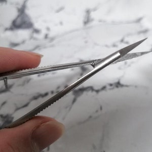 Microschaar Rechte punt modelbouw hobby knutselen horloge- en sieradenwerk Fijne puntschaar Knijper Pincetschaar