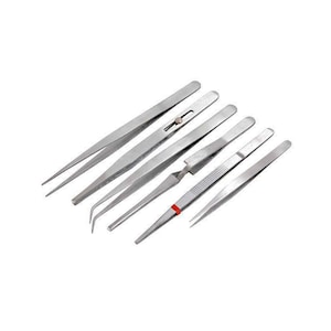 4-3/4 Short Pointed Cross Locking Tweezers