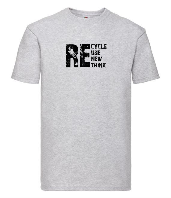 Recycle Reuse Renew Rethink T-shirt Hidden Message Environment