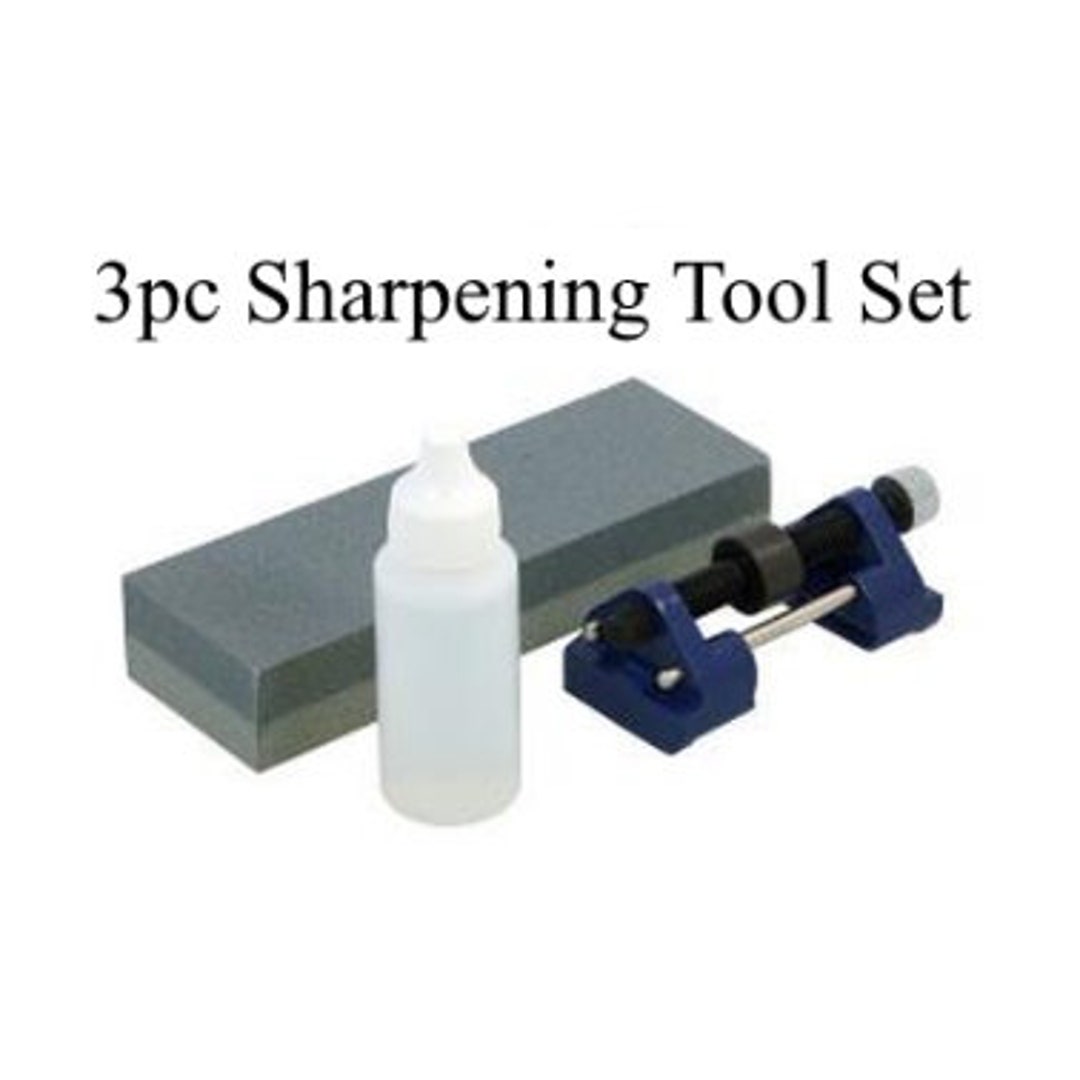3 Piece Wood Chisel Sharpening Tools Set for Chisels Honing Guide and