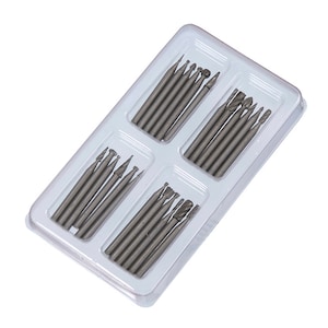 24 Piece HSS Carving & Milling Burr Set Suit Dremel And Other Rotary Tools wood working tools For wood plastics stone glass various metals
