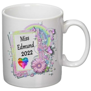Personalisierte Lehrer Tasse. Lehrer Geschenk. Jahresende Urlauber Geschenk. 11oz Tasse.