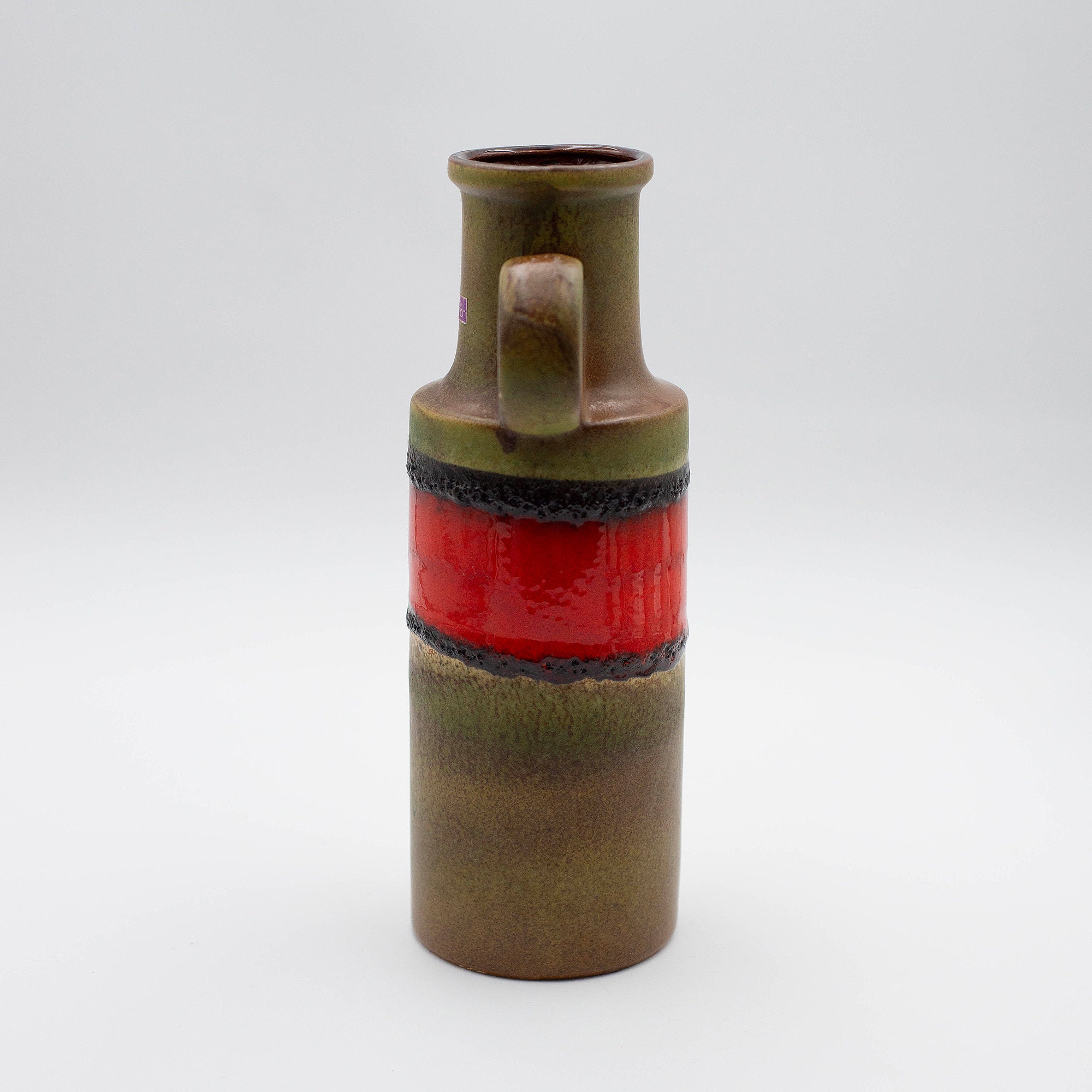 West German Fat Lava Vintage Ceramic Vase From Scheurich 401-28 