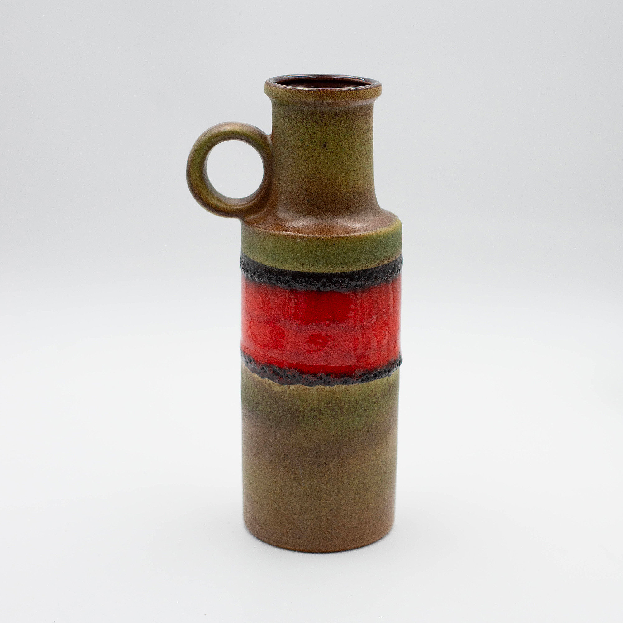 West German Fat Lava Vintage Ceramic Vase From Scheurich 401
