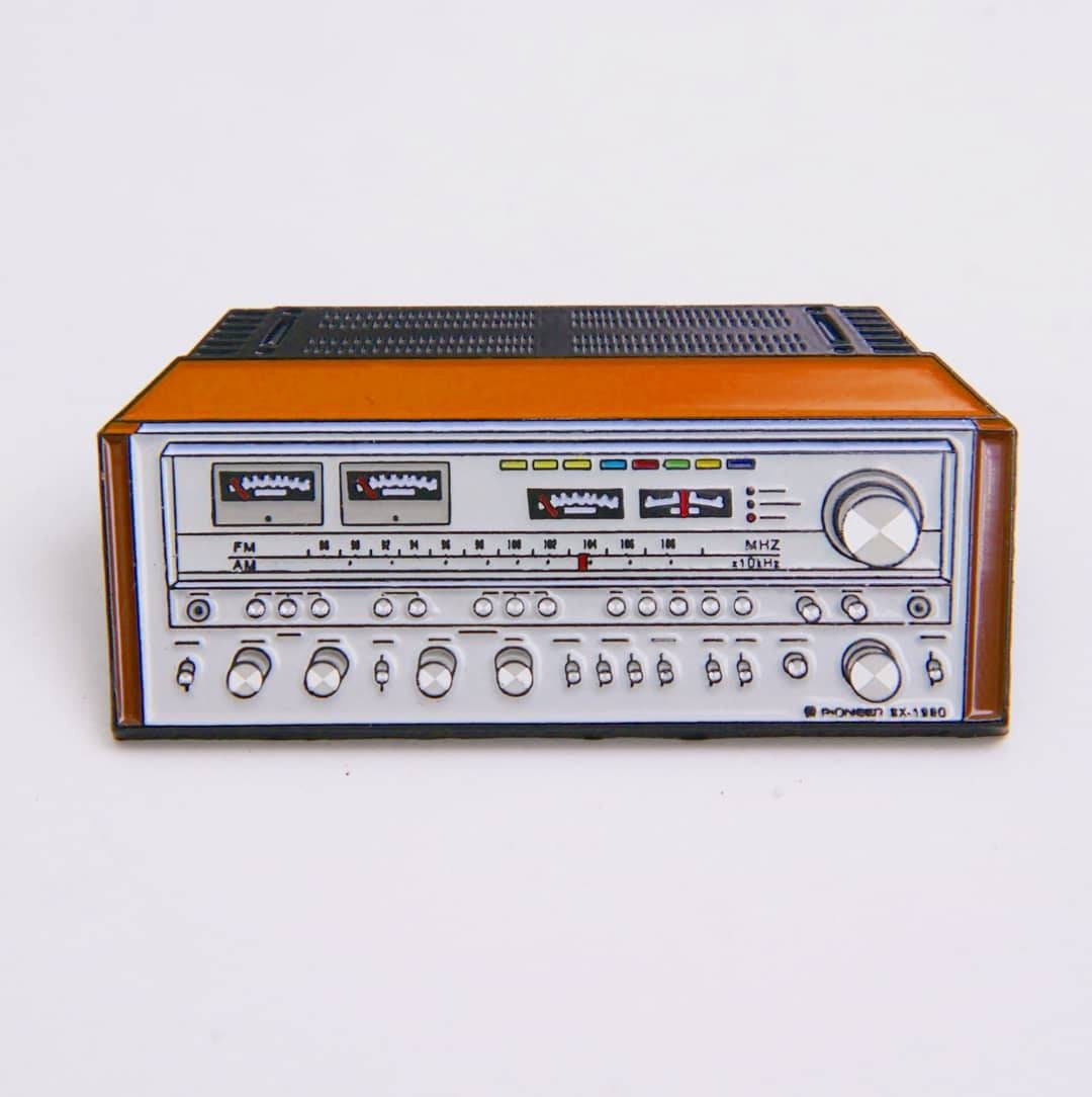 アメリカンビンテージ電鍵 Limited Edition Pioneer Sx-1980 Enamel Pin Vintage Receiver