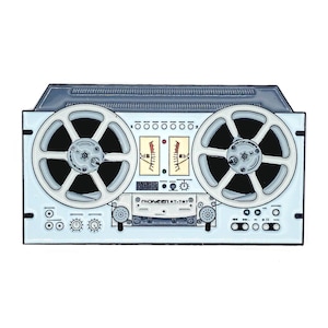 Pioneer RT-707 Vintage Reel to Reel Enamel Pin 2&quot;
