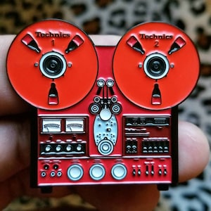 Limited Technics RS 1700 Vintage Reel R2R Enamel Pin (Red Ver)