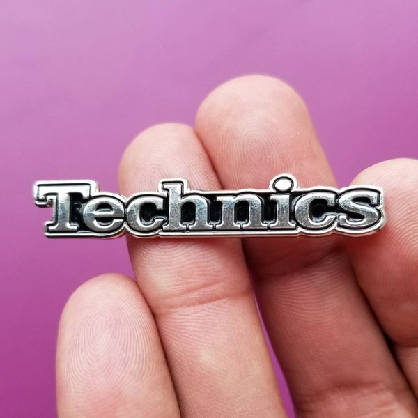 Limited Technics Logo Badge Lapel Pin