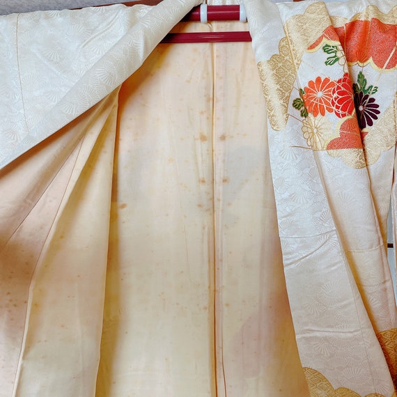 Authentic Kimono, MATERIAL, ANTIQUE, STAINS, Deco… - image 9