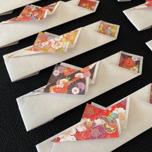 Decorazione per cena festiva, regalo unico, set di 12 porta bacchette in carta washi, design eleganti e distintivi, regalo economico per le vacanze, giapponese