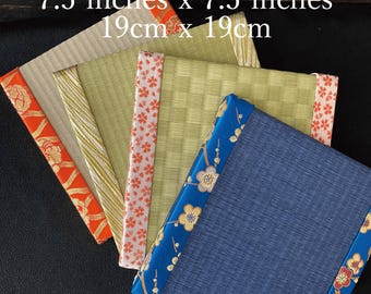 Handcrafted Tatami Mat: Japanese Silk Brocade Display Stand (7.5&quot;)