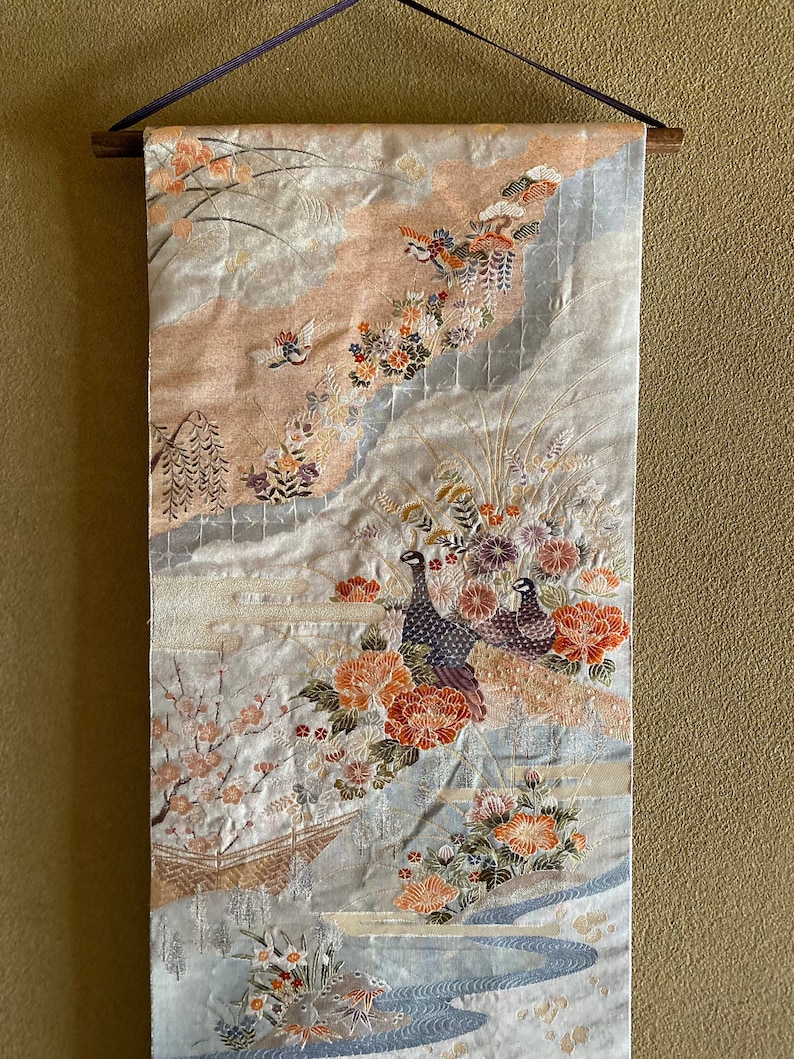 Tapestry,fabric Wall Hangings, Custom Length, Home Decor, Japanese Art