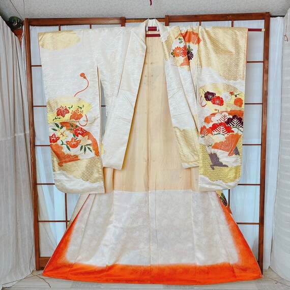 Authentic Kimono, MATERIAL, ANTIQUE, STAINS, Deco… - image 3